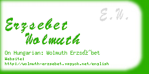 erzsebet wolmuth business card